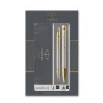 Подарочный набор: IM Core Brushed Metal GT - ручки роллерная и шариковая PARKER 2093217