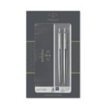 Подарочный набор: Jotter Core Stainless Steel CT - ручка шариковая и механический карандаш PARKER 2093256