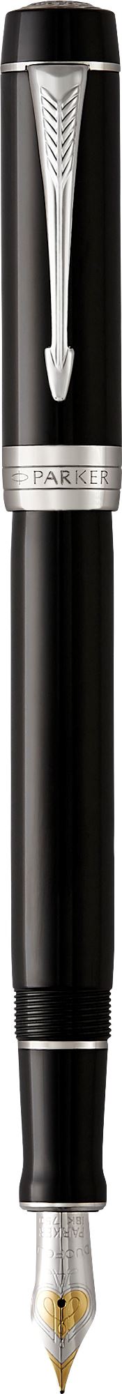 Перьевая ручка Parker Duofold Classic Black CT Centennial Fountain Pen, F