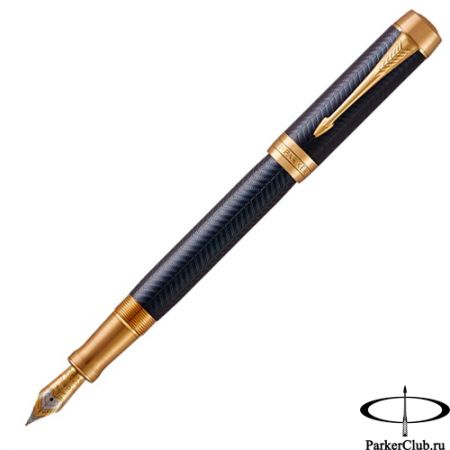 Перьевая ручка Parker Duofold Prestige Centennial, Blue Chevron GT Foutain Pen Fine, F