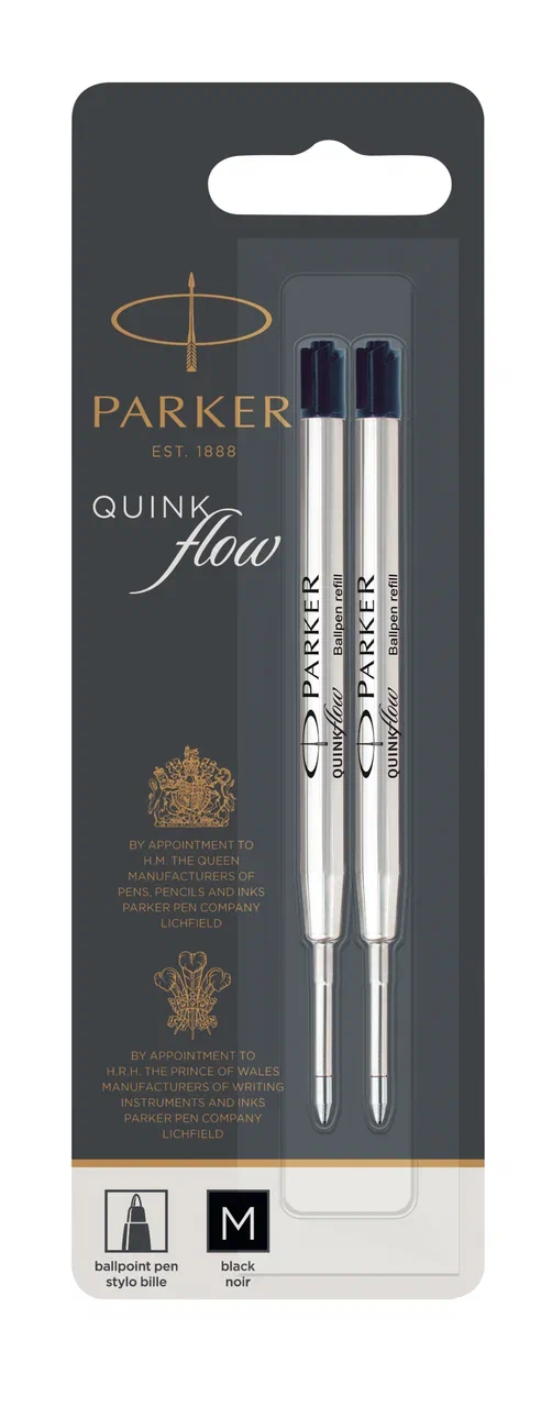 Набор: Стержень для шариковой ручки «Quink Flow» черный, 2 шт 1950372