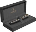 Ручка перьевая Parker Duofold 100th Anniversary LE, Black GT, F 7