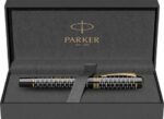 Ручка перьевая Parker Duofold 100th Anniversary LE, Black GT, F 2