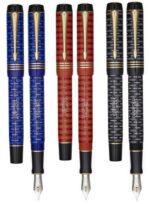 Ручка перьевая Parker Duofold 100th Anniversary LE, Black GT, F 12