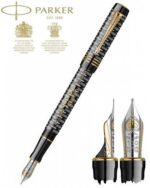 Ручка перьевая Parker Duofold 100th Anniversary LE, Black GT, F
