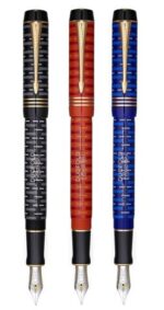 Ручка перьевая Parker Duofold 100th Anniversary LE, Black GT, F 14