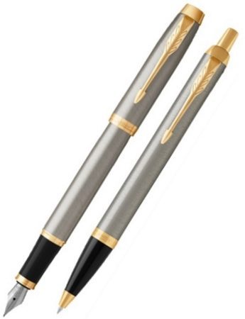 Набор Parker: Ручка роллер и Шариковая ручка Parker IM Core Black CT