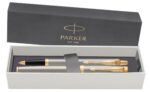 Набор Parker: Перьевая и Шариковая ручка Parker IM Core Brushed Metal GT 2