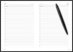 Подарочный набор: Шариковая ручка Parker Jotter XL SE20 Monochrome в подарочной упаковке, цвет: Black, стержень: Mblue и Ежедневник черный недатирова 10