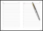 Подарочный набор: Шариковая ручка Parker Jotter Russia Steel GT и Ежедневник синий недатированный 6