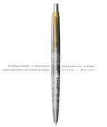Подарочный набор: Шариковая ручка Parker Jotter Russia SE, цвет: St. Steel GT и Ежедневник недатированный, коричневый 2