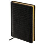 Подарочный набор: Перьевая ручка Parker IM Metal Black GT (глянцевый черный лак) и Ежедневник недатированный А5 черный 3
