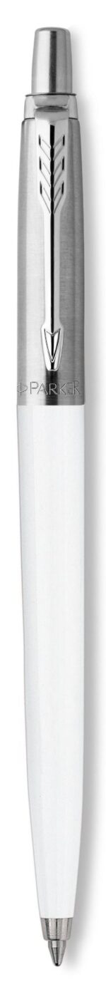 Шариковая ручка Parker Jotter ORIGINALS WHITE CT, стержень: Mblue ЭКО-УПАКОВКА 2
