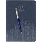 Подарочный набор: Шариковая ручка Parker Jotter K60 и Ежедневник недатированный, синий 5