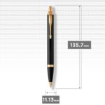 Подарочный набор: Шариковая ручка Parker IM Metal Black GT и Ежедневник недатированный А5 красный 8
