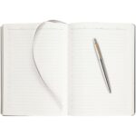 Подарочный набор: Шариковая ручка Parker Jotter Essential, St. Steel GT, стержень: Mblue и Ежедневник недатированный коричневый 6