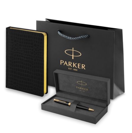 Перьевая ручка Parker Sonnet Silver Mistral GT, перо: F, цвет чернил: black, в подарочной упаковке