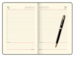Подарочный набор Parker: шариковая ручка Parker Sonnet GT и ежедневник чёрного цвета с имитацией под кожу рептилии 7