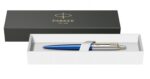 Шариковая ручка Parker Jotter SE 135 Lacquer Blue St.Steel GT, стержень: M, цвет чернил : blue, в подарочной упаковке 4