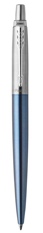 Подарочный набор: Шариковая ручка Parker Jotter Essential, Waterloo Blue CT и Ежедневник датированный, черный/голубой, с резинкой 2