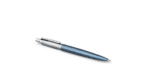 Подарочный набор: Шариковая ручка Parker Jotter Essential, Waterloo Blue CT и Ежедневник датированный, черный/голубой, с резинкой 7