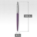 Шариковая ручка Parker "Jotter Victoria Violet Chrome CT", стержень:M, цвет чернил: blue в подарочной блистерной упаковке 6