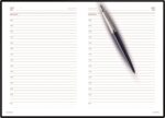Подарочный набор: Шариковая ручка Parker Jotter Essential, Royal Blue CT и Ежедневник черный недатированный 7