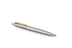 Подарочный набор: Шариковая ручка Parker Jotter Essential, St. Steel GT, стержень: Mblue и Ежедневник недатированный коричневый 7