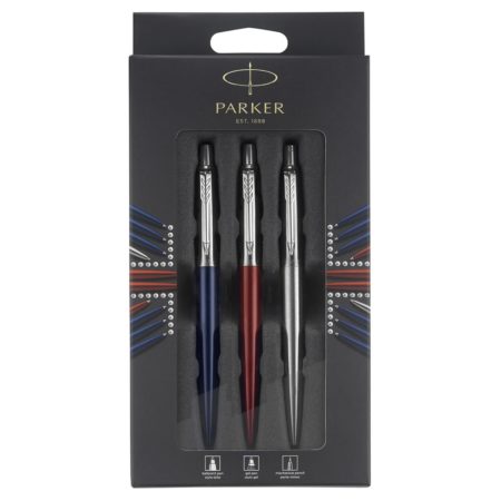 Подарочный набор: Шариковая ручка Parker Jotter XL SE20 Monochrome Pink Gold и Ежедневник недатир. Golden mirror