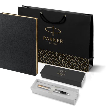 Набор из 2х ручек : Parker "Jotter London" Parker Jotter Essential, Kensington Red CT и Jotter Essential, Royal Blue CT, стержень: M