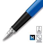 Перьевая ручка Parker Jotter, цвет ORIGINALS BLUE CT, цвет чернил синий/черный, толщина линии M, В БЛИСТЕРЕ 4