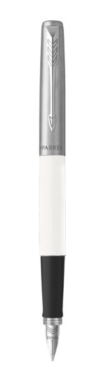 Перьевая ручка Parker Jotter, цвет ORIGINALS WHITE CT, цвет чернил синий/черный, толщина линии M, В БЛИСТЕРЕ 2