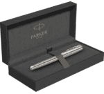 Перьевая ручка Parker Sonnet Silver Mistral GT, перо: F, цвет чернил: black, в подарочной упаковке 2