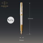 Перьевая ручка Parker Sonnet Silver Mistral GT, перо: M, цвет чернил: black, в подарочной упаковке 5