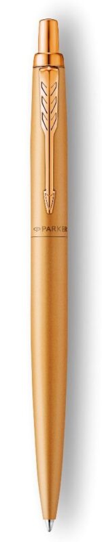 Подарочный набор Parker: Ежедневник черного цвета с золотистым срезом и шариковая ручка Parker Jotter XL YellowGold 2
