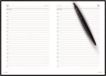 Подарочный набор: Шариковая ручка Parker  Jotter XL SE20 Monochrome в подарочной упаковке, цвет: Black, стержень: Mblue и Ежедневник зеленый недатиров 10