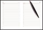 Подарочный набор: Шариковая ручка Parker  Jotter XL SE20 Monochrome в подарочной упаковке, цвет: Black, стержень: Mblue и Ежедневник красный недатиров 10