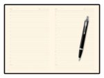 Подарочный набор: Шариковая ручка Parker IM Mat Black CT и Ежедневник недатированный А5 черный 6