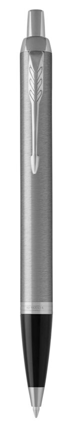 Набор из 2х ручек в подарочной коробке Parker IM "Duo" Stainless Steel CT;.  Шариковая и перьевая ручка. 5
