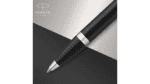 Шариковая ручка Parker IM Metal Black CT лак матовый, стержень: M, цвет чернил: black, в подарочной упаковке. 6
