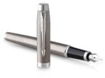 Набор из 2х ручек в подарочной коробке Parker IM "Duo" Stainless Steel CT;.  Шариковая и перьевая ручка. 4