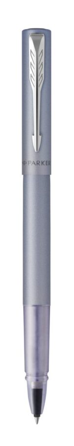 Ручка-роллер Parker Vector XL Silver Blue CT, цвет чернил black, стержень: F, в подарочной упаковке.