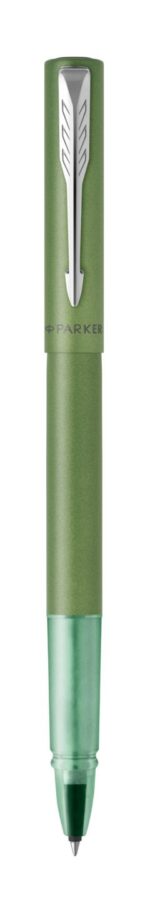 Подарочный набор: Ручка-роллер Parker Vector XL Green CT и Ежедневник недатированный, серый 2