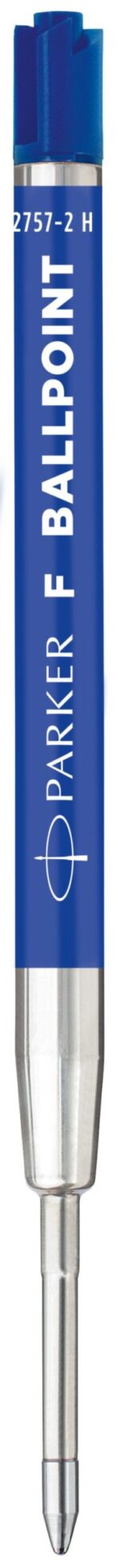 Стержень шариковый объемный Parker синий F, 2шт., блистер 2