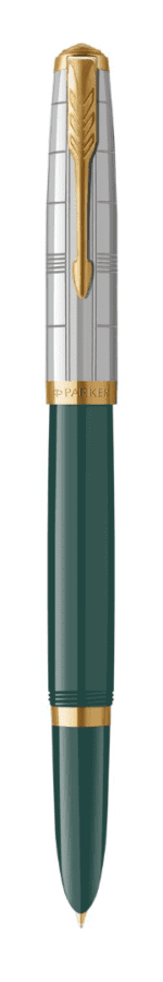 Перьевая ручка Parker 51 Premium Forest Green GT, перо: F чернила: Black,Blue, в подарочной упаковке.