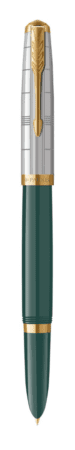 Шариковая ручка Parker 51 Premium Turquoise GT стержень: M, цвет чернил: black, в подарочной упаковке.