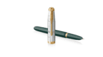 Перьевая ручка Parker 51 Premium Forest Green GT, перо: F чернила: Black,Blue, в подарочной упаковке. 4