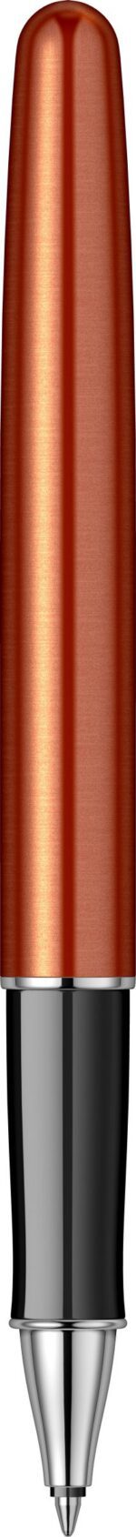 Ручка-роллер Parker Sonnet Essentials Orange SB Steel CT, цвет чернил black,перо: F, в подарочной упаковке. 8