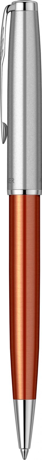 Шариковая ручка Parker Sonnet Essentials Orange SB Steel CT, цвет чернил black, перо: M, в подарочной упаковке. 3
