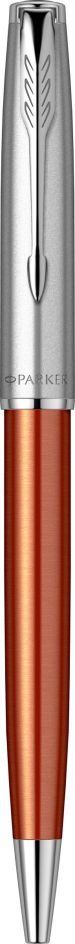 Шариковая ручка Parker Sonnet Essentials Orange SB Steel CT, цвет чернил black, перо: M, в подарочной упаковке. 5